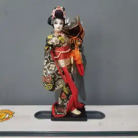 Pajangan Boneka Jepang Geisha Kimono Vintage Asia