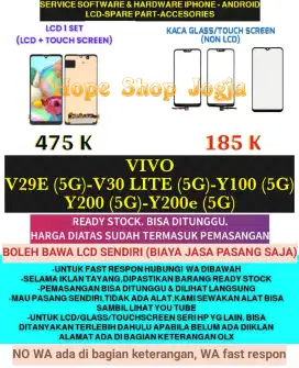 Service HP-Touchscreen-Baterai-LCD V29E (5G)/V30 LITE (5G)/Y100 (5G)