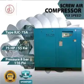 Kompresor angin 75 hp Kompresor Screw 55 kw