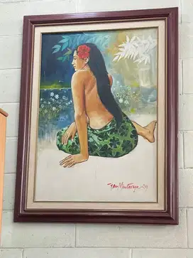 Lukisan Wanita karya Jan Mintaraga
