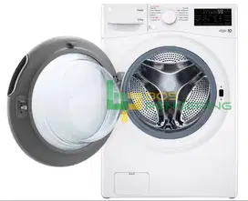 Mesin Cuci Pakaian Laundry Washer Front Load LG 15 Kg F2515STPW