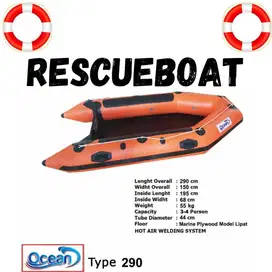 PERAHU KARET LCR BANJIR,RESCUE,WISATA OCEAN 290 WELDING SYSTEM