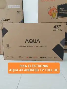 Tv android 43 in Aqua bezeles