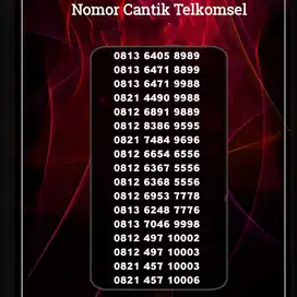 Nomer cantik/perdana cantik telkomsel