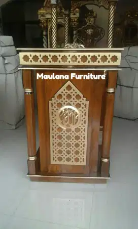 Mimbar masjid podium ready siap kirim dan COD