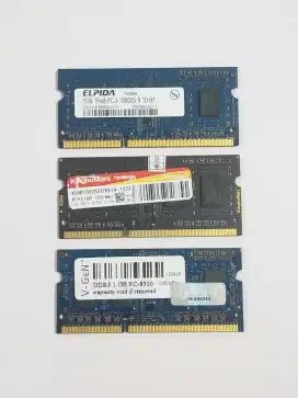 Sodimm Ram Laptop DDR3 1 Gb Second Tested (V-Gen, Elpida & KingboMars)