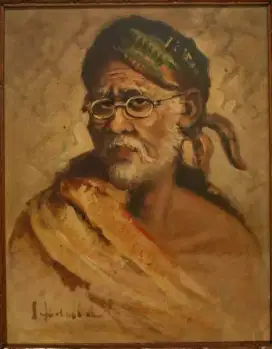 Lukisan karya S Abdullah - Lelaki Tua / Elderly Man