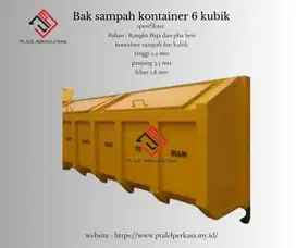 bak sampah kontainer 6 kubik