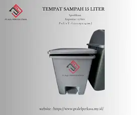 Tempat sampah 15 liter injak