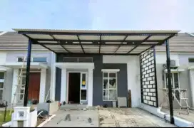 Kanopi rangka baja ringan