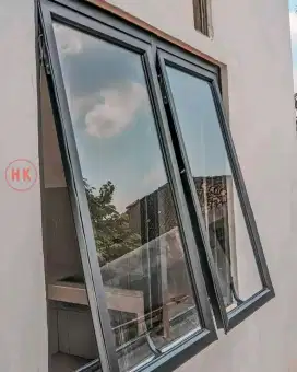 Kusen Aluminium pintu jendela kaca