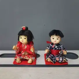 Pajangan Bokena Anak Jepang Vintage