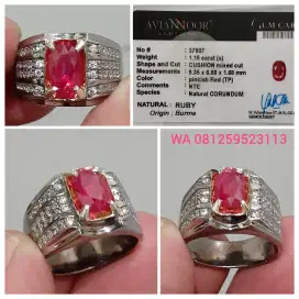 Ruby Burma 1.16cts No Treatment Kristal Big Table