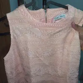 Brukat Peach dengan Furing