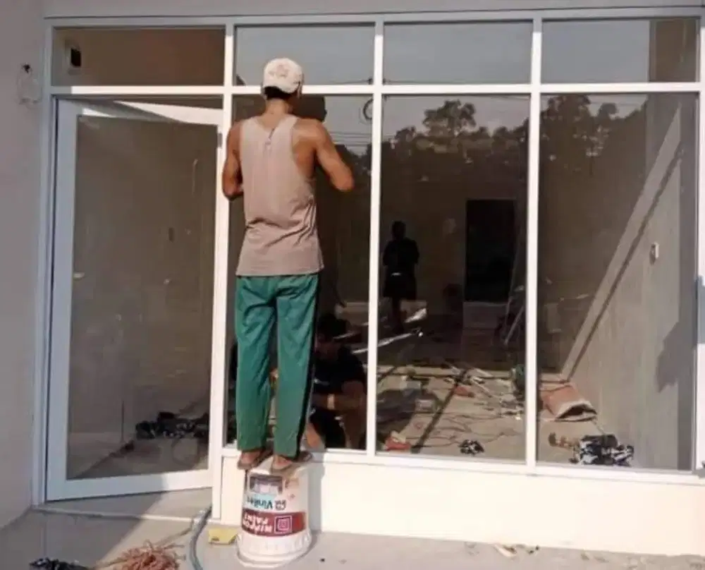 Pintu kusen almuniyum & pintu polding get