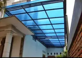 Kanopi carfort teras atap transparan polycarbonate