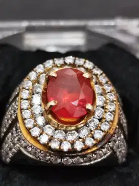 Natural ruby corundum songea