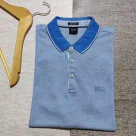 Kaos polo shirt HUGO BOSS Prout 01 colour blue original second