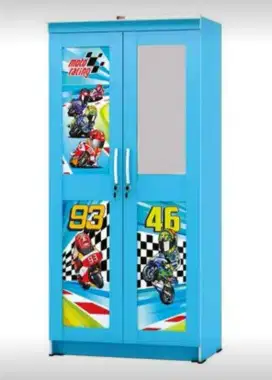 LEMARI PAKAIAN ANAK 2 PINTU ACTIV MOTO RACING LP 202