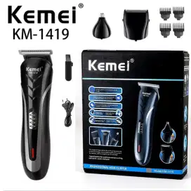 Kemei KM-1419 Alat Cukur 3in1 Rambut, Kumis Jenggot, dan Bulu Hidung.