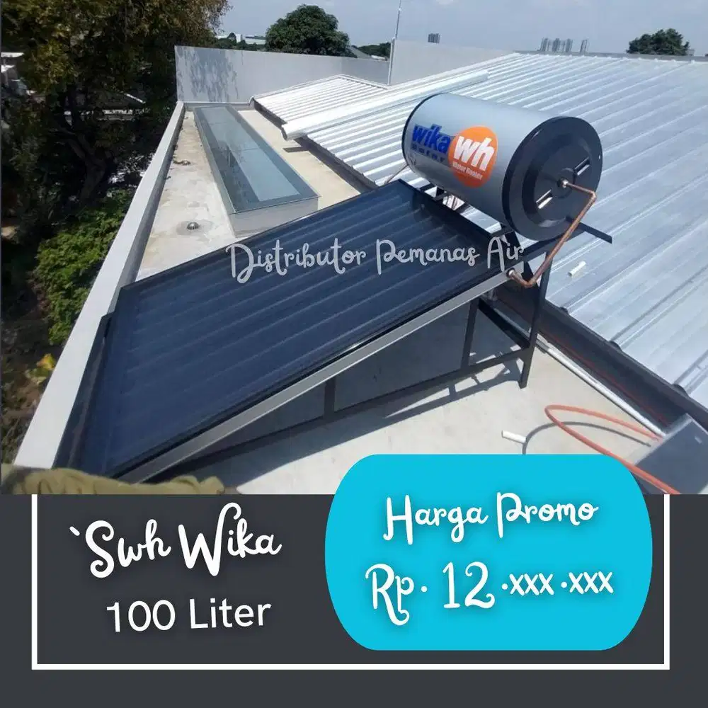 Wika Pemanas Air Tenaga Matahari Solar Water Heater 100 Liter