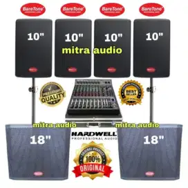 Paket sound system speaker baretone 10 inch dan subwoofer 18 inch