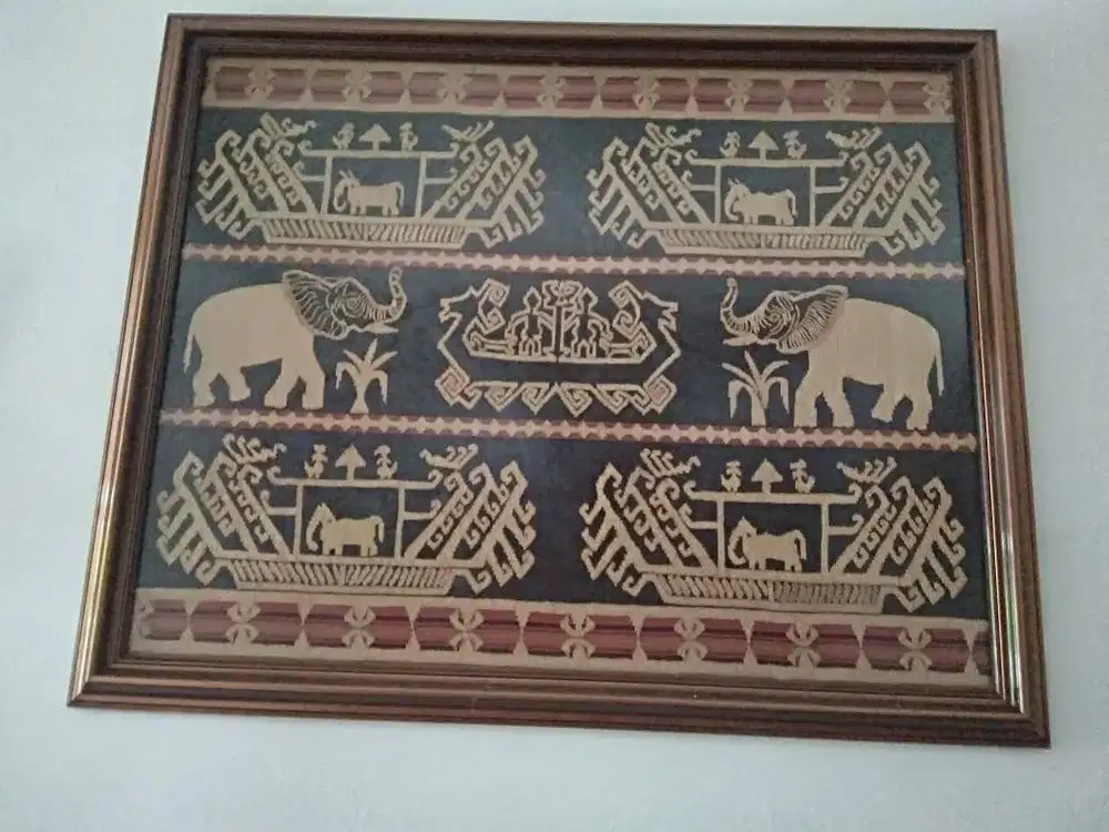 Lukisan Motif Perahu Gajah Lampung