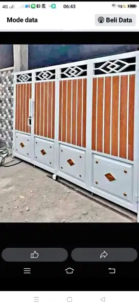 Pagar grc kombinasi holo galvanis terbaru,
