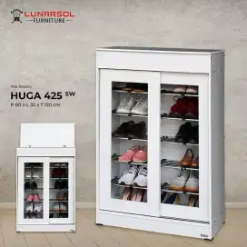 Lemari sepatu dua pintu
