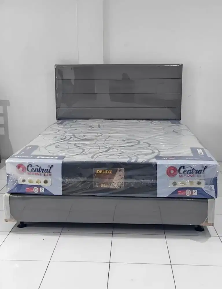 Paket Dipan + Spring bed Central uk 160 x 200 cm