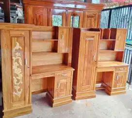 Meja belajar kayu jati