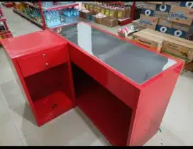 Rak meja kasir supermarket  meja Toko