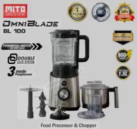 BLENDER MITO STAINLESS 4 PISAU 1,5 LITER