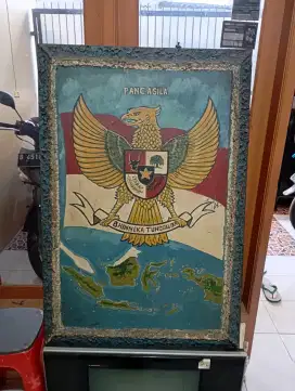 Lukisan Lambang Garuda Pancasila 80x120