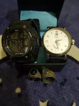 [PAKETAN LELANG] Jam Tangan ROYAL + Jam Tangan SPORT (Bonus 2 Cincin)