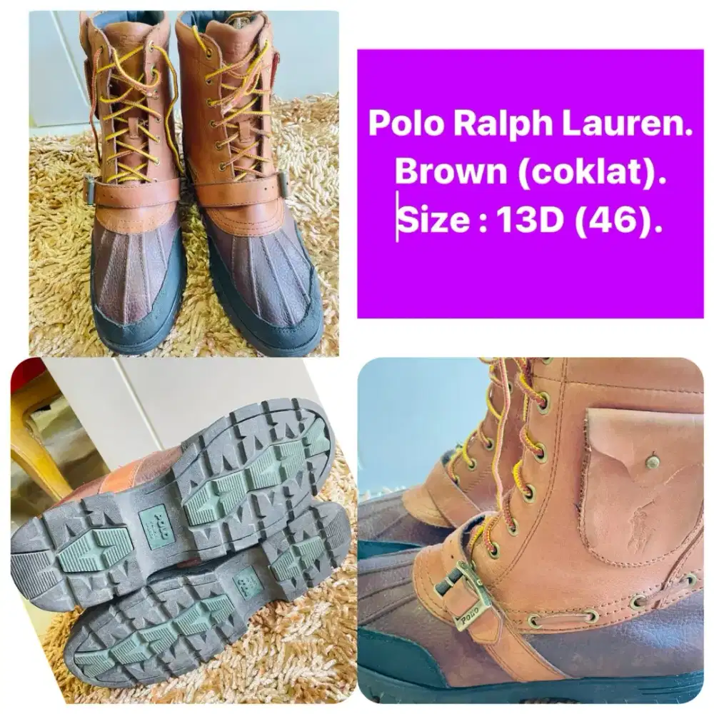 sepatu kulit Polo Raplh Loren jungle size 44