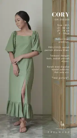 CORY DRESS in Sage