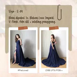 LACE GOWN in Navy