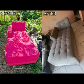 SERVICE SET KURSI SOFA SUDUT SELONJOR