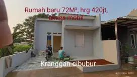 Rumah baru 72mtr Kranggan Cibubur aksesmobil