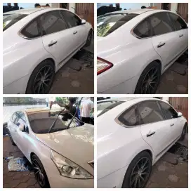 kaca film mobil hitam dan silver
