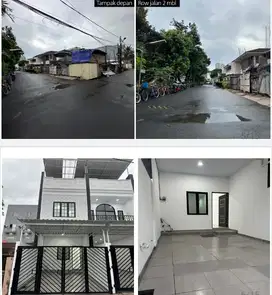 Rumah baru 3 lantai dalam tahap pembangunan tersisa 3 Unit