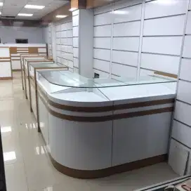Etalase toko,Rak toko,meja kasir,meja resepsionis, interior toko