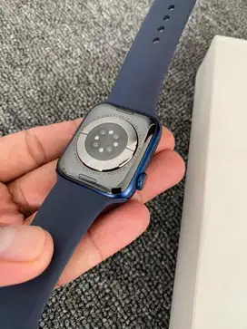 Apple Watch Series 6 44mm Blue Fullset SEMUA NORMAL iWatch Murah BJM