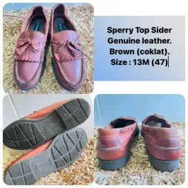 sepatu kulit sperry top sider size 47