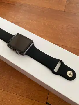 Apple Watch 42mm Grey Fullset SEMUA NORMAL Fullset Mulus ori 100% BJM