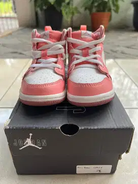 Sepatu Nike Air Jordan 1 ( White Pink) Original