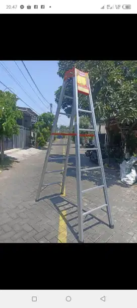 Tangga lipat 2.5 meter aluminium Super tebal