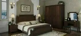 Bedroom Set  Walnut Merk INFORMA ( Penawaran Dgn Opsi Jual Terpisah )