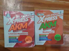 Buku Erlangga Xpress AKM SD/MI. Literasi membaca dan Numerasi